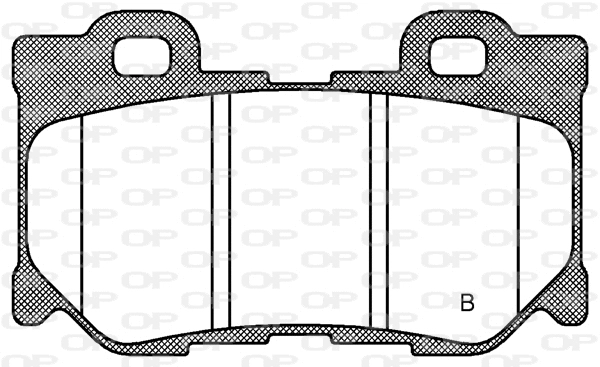 BPA1365.01 OPEN PARTS Комплект тормозных колодок, дисковый тормоз (фото 2)