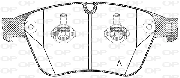 BPA1371.00 OPEN PARTS Комплект тормозных колодок, дисковый тормоз (фото 1)