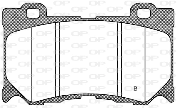BPA1372.01 OPEN PARTS Комплект тормозных колодок, дисковый тормоз (фото 2)