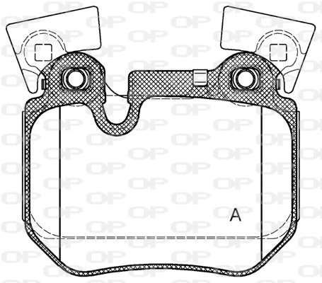 BPA1373.00 OPEN PARTS Комплект тормозных колодок, дисковый тормоз (фото 1)