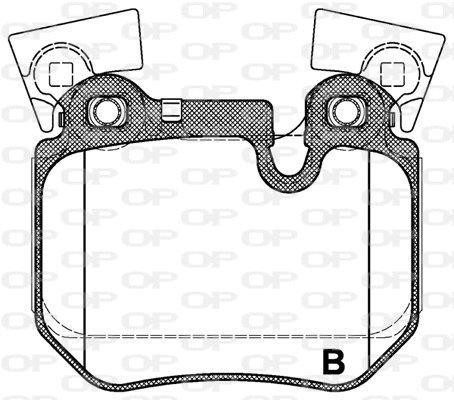 BPA1373.00 OPEN PARTS Комплект тормозных колодок, дисковый тормоз (фото 2)