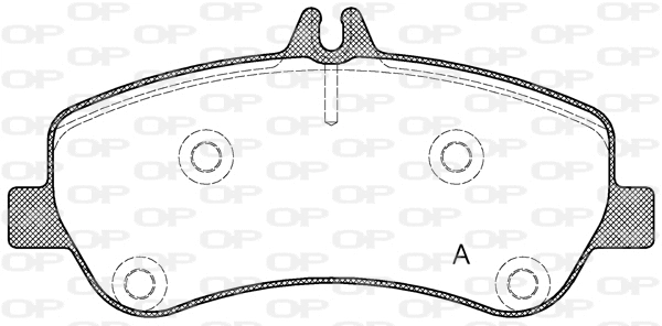 BPA1377.00 OPEN PARTS Комплект тормозных колодок, дисковый тормоз (фото 1)