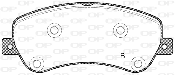 BPA1377.00 OPEN PARTS Комплект тормозных колодок, дисковый тормоз (фото 2)
