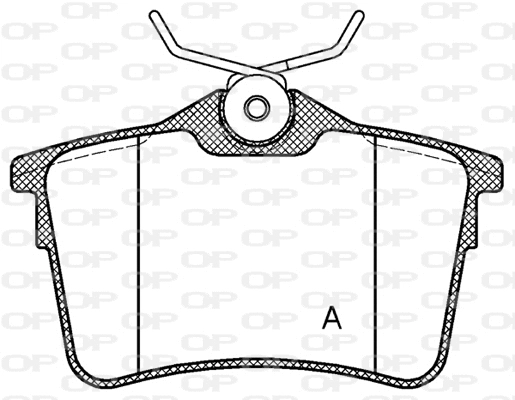 BPA1382.00 OPEN PARTS Комплект тормозных колодок, дисковый тормоз (фото 1)