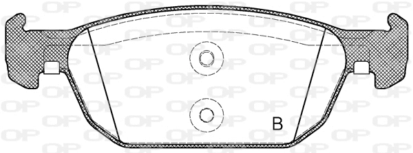 BPA1384.02 OPEN PARTS Комплект тормозных колодок, дисковый тормоз (фото 2)