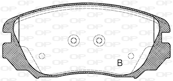 BPA1385.02 OPEN PARTS Комплект тормозных колодок, дисковый тормоз (фото 2)