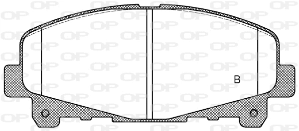 BPA1390.02 OPEN PARTS Комплект тормозных колодок, дисковый тормоз (фото 2)