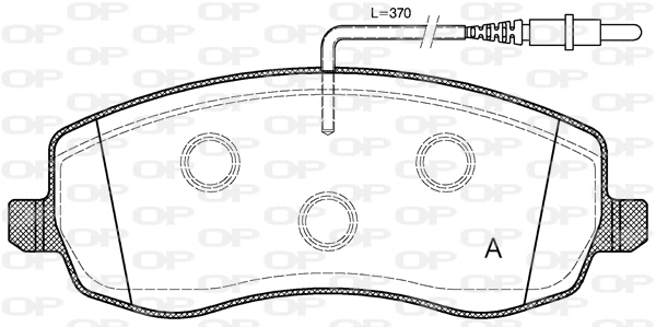 BPA1393.02 OPEN PARTS Комплект тормозных колодок, дисковый тормоз (фото 1)