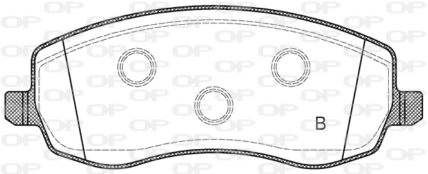 BPA1393.02 OPEN PARTS Комплект тормозных колодок, дисковый тормоз (фото 2)