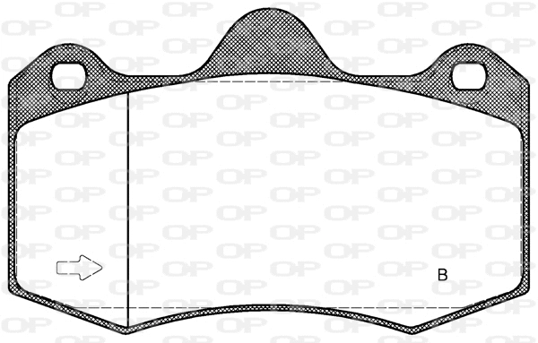 BPA1404.00 OPEN PARTS Комплект тормозных колодок, дисковый тормоз (фото 1)