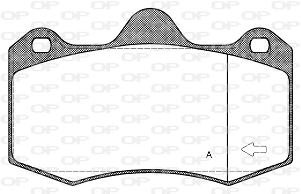 BPA1404.00 OPEN PARTS Комплект тормозных колодок, дисковый тормоз (фото 2)