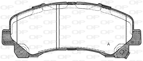 BPA1407.00 OPEN PARTS Комплект тормозных колодок, дисковый тормоз (фото 1)