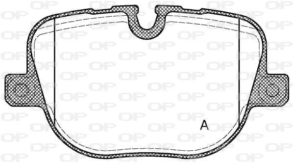 BPA1408.00 OPEN PARTS Комплект тормозных колодок, дисковый тормоз (фото 1)