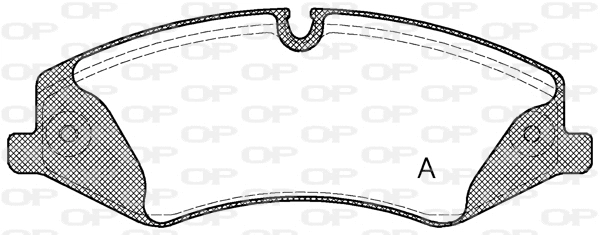 BPA1409.00 OPEN PARTS Комплект тормозных колодок, дисковый тормоз (фото 1)