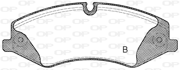 BPA1409.00 OPEN PARTS Комплект тормозных колодок, дисковый тормоз (фото 2)