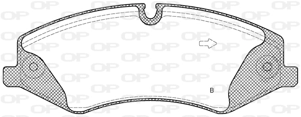 BPA1409.10 OPEN PARTS Комплект тормозных колодок, дисковый тормоз (фото 2)
