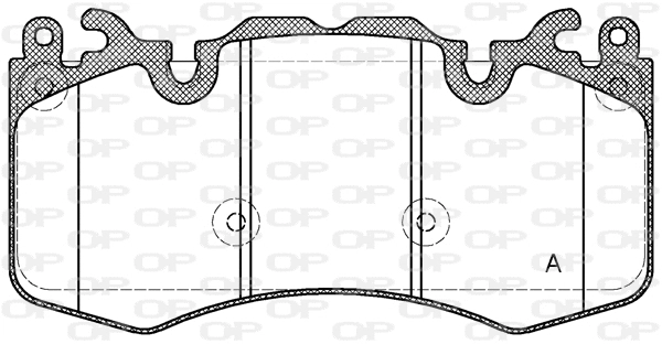 BPA1410.00 OPEN PARTS Комплект тормозных колодок, дисковый тормоз (фото 1)