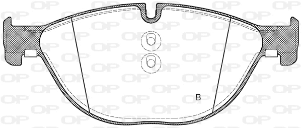 BPA1414.00 OPEN PARTS Комплект тормозных колодок, дисковый тормоз (фото 1)