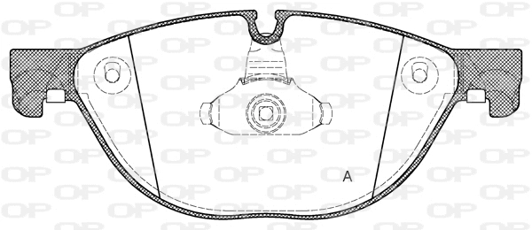 BPA1414.00 OPEN PARTS Комплект тормозных колодок, дисковый тормоз (фото 2)