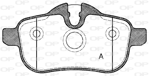 BPA1417.00 OPEN PARTS Комплект тормозных колодок, дисковый тормоз (фото 1)