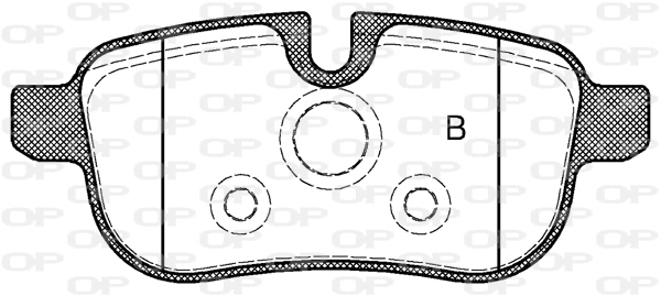 BPA1417.00 OPEN PARTS Комплект тормозных колодок, дисковый тормоз (фото 2)