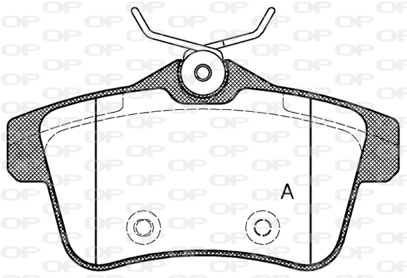 BPA1418.00 OPEN PARTS Комплект тормозных колодок, дисковый тормоз (фото 1)