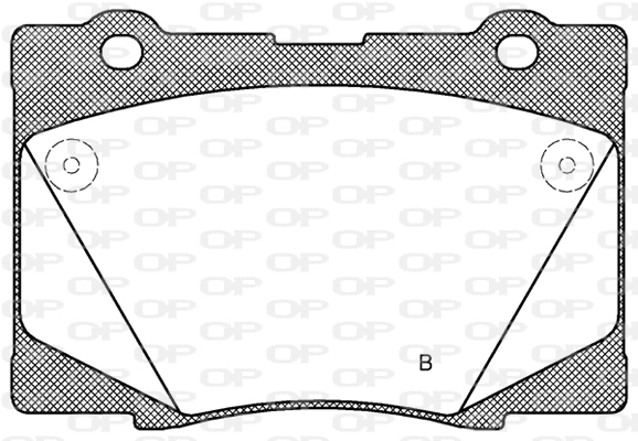 BPA1422.02 OPEN PARTS Комплект тормозных колодок, дисковый тормоз (фото 2)