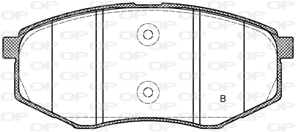 BPA1426.02 OPEN PARTS Комплект тормозных колодок, дисковый тормоз (фото 2)