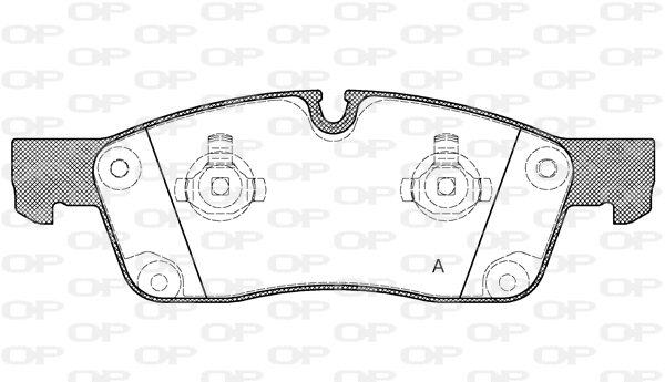 BPA1430.10 OPEN PARTS Комплект тормозных колодок, дисковый тормоз (фото 1)