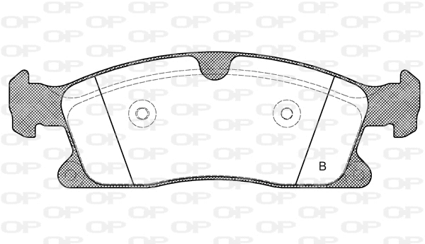 BPA1430.10 OPEN PARTS Комплект тормозных колодок, дисковый тормоз (фото 2)