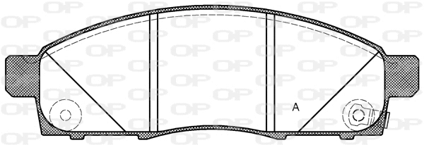 BPA1434.02 OPEN PARTS Комплект тормозных колодок, дисковый тормоз (фото 1)