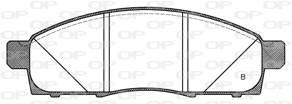 BPA1434.02 OPEN PARTS Комплект тормозных колодок, дисковый тормоз (фото 2)