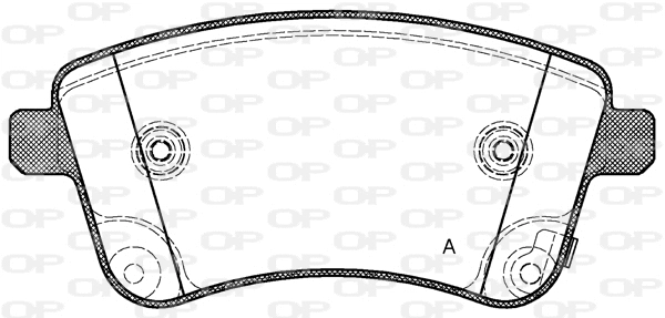 BPA1435.02 OPEN PARTS Комплект тормозных колодок, дисковый тормоз (фото 1)