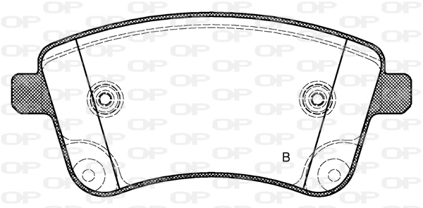 BPA1435.02 OPEN PARTS Комплект тормозных колодок, дисковый тормоз (фото 2)
