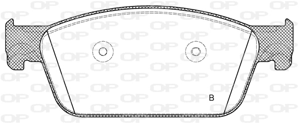 BPA1440.01 OPEN PARTS Комплект тормозных колодок, дисковый тормоз (фото 2)