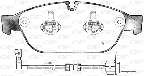 BPA1441.02 OPEN PARTS Комплект тормозных колодок, дисковый тормоз (фото 1)