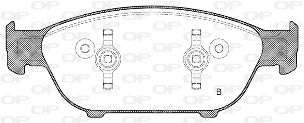 BPA1441.02 OPEN PARTS Комплект тормозных колодок, дисковый тормоз (фото 2)