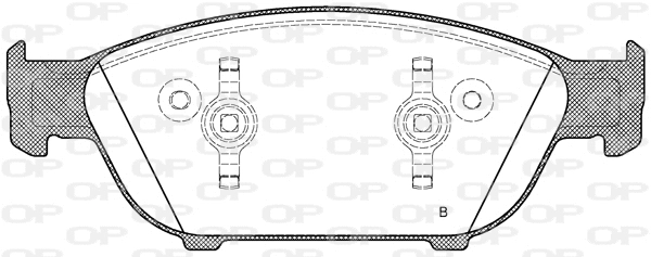 BPA1441.12 OPEN PARTS Комплект тормозных колодок, дисковый тормоз (фото 2)