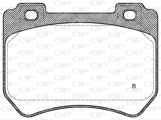 BPA1444.01 OPEN PARTS Комплект тормозных колодок, дисковый тормоз (фото 2)