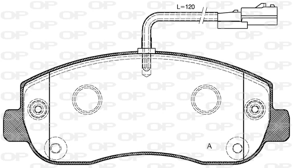 BPA1449.01 OPEN PARTS Комплект тормозных колодок, дисковый тормоз (фото 1)