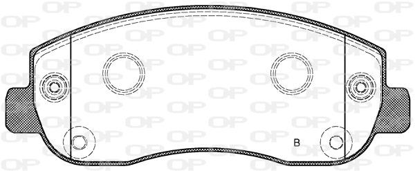 BPA1449.01 OPEN PARTS Комплект тормозных колодок, дисковый тормоз (фото 2)