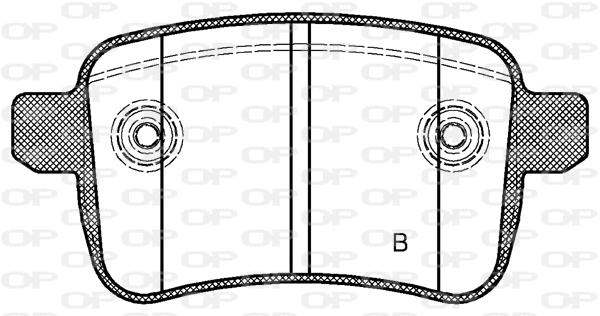 BPA1450.02 OPEN PARTS Комплект тормозных колодок, дисковый тормоз (фото 2)