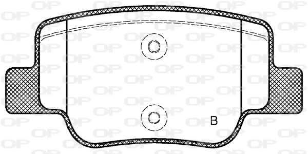 BPA1452.02 OPEN PARTS Комплект тормозных колодок, дисковый тормоз (фото 2)