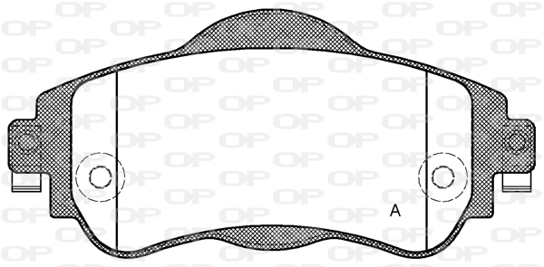 BPA1464.08 OPEN PARTS Комплект тормозных колодок, дисковый тормоз (фото 1)