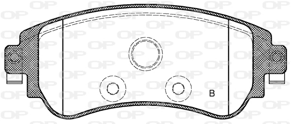 BPA1464.08 OPEN PARTS Комплект тормозных колодок, дисковый тормоз (фото 2)