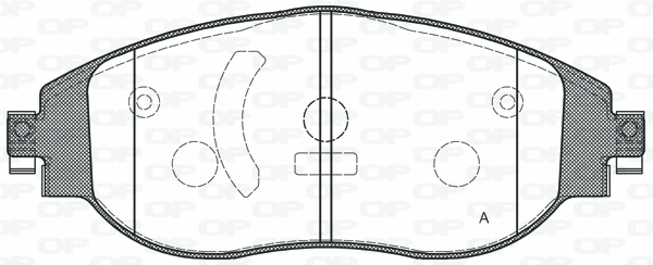 BPA1470.00 OPEN PARTS Комплект тормозных колодок, дисковый тормоз (фото 1)