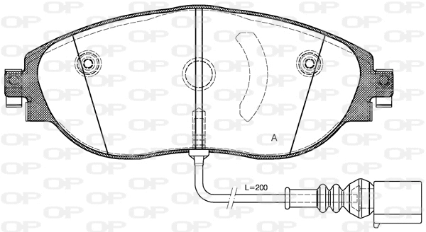 BPA1470.01 OPEN PARTS Комплект тормозных колодок, дисковый тормоз (фото 1)