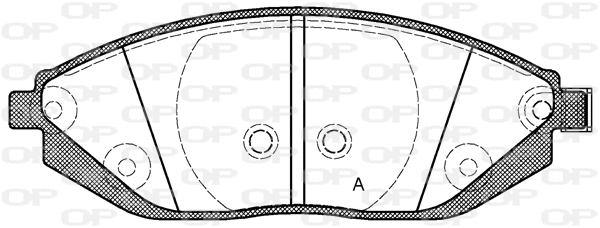 BPA1472.02 OPEN PARTS Комплект тормозных колодок, дисковый тормоз (фото 1)