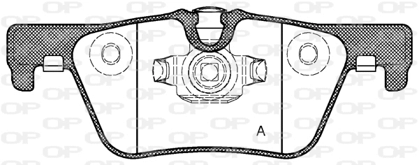 BPA1476.00 OPEN PARTS Комплект тормозных колодок, дисковый тормоз (фото 1)