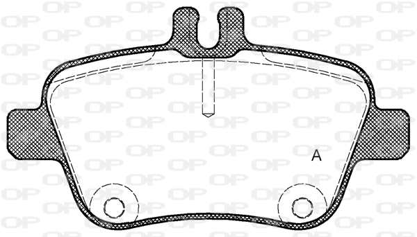 BPA1477.00 OPEN PARTS Комплект тормозных колодок, дисковый тормоз (фото 1)